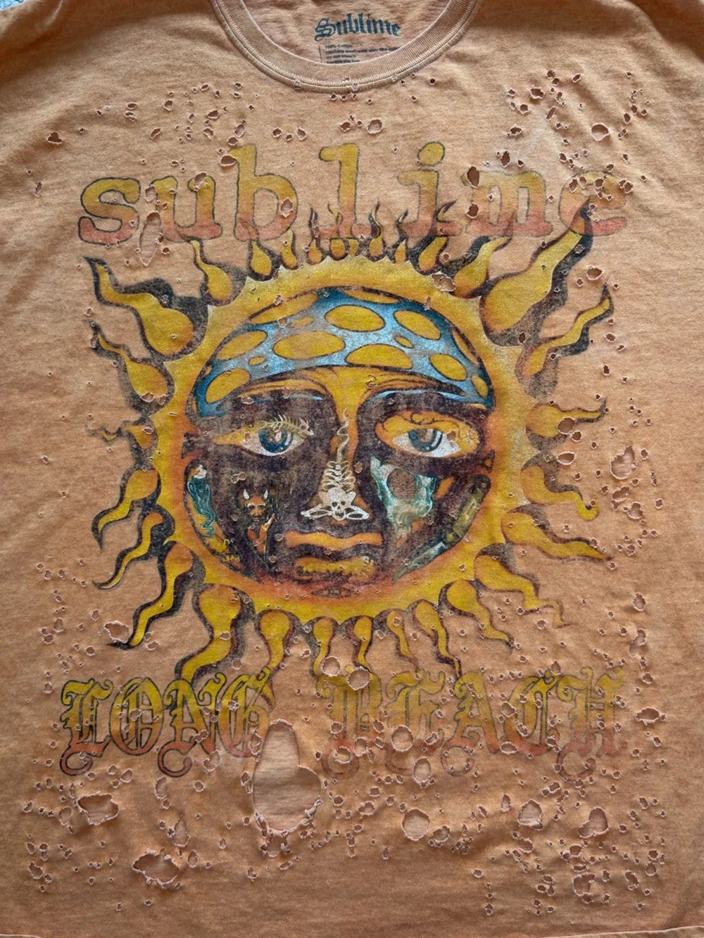Urban Outfitters Rust Orange Sublime Sun Graphic Tee